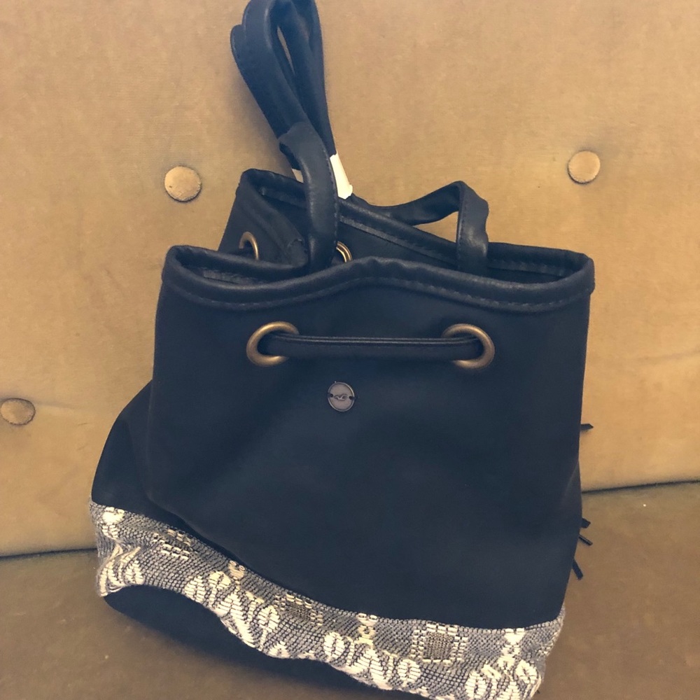 Hollister navy blue side bag